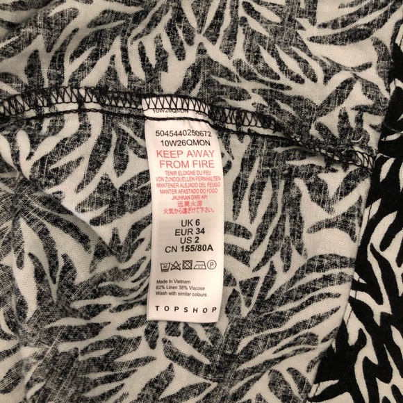 Topshop black & white strappy mini dress - Picture 6 of 6